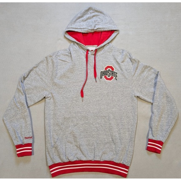 Mitchell & Ness Other - Ohio State Buckeyes Hoodie Mens Medium Gray Mitchell Ness Sweatshirt Football